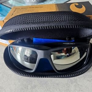 New Blackfin Pro Costa Del Mar Matte Blk/ Gray Slvr Mirror 580G